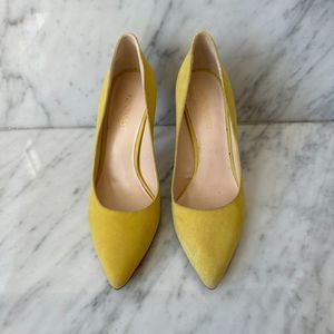 Nine West - Yellow Pointed Toe Heels (Size 6)